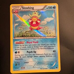 Slowking holographic pokémon card